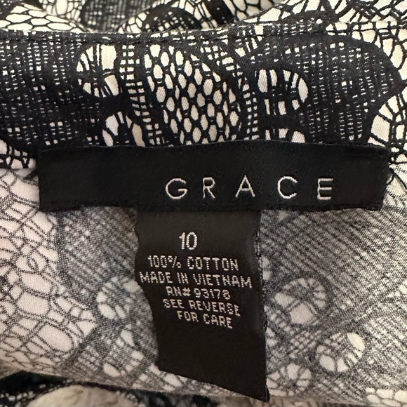 Grace Floral Lace Pattern A-Line Skirt - Picture 3 of 9